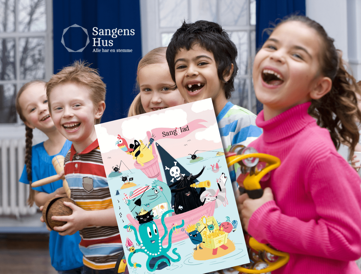 Små synger sammen