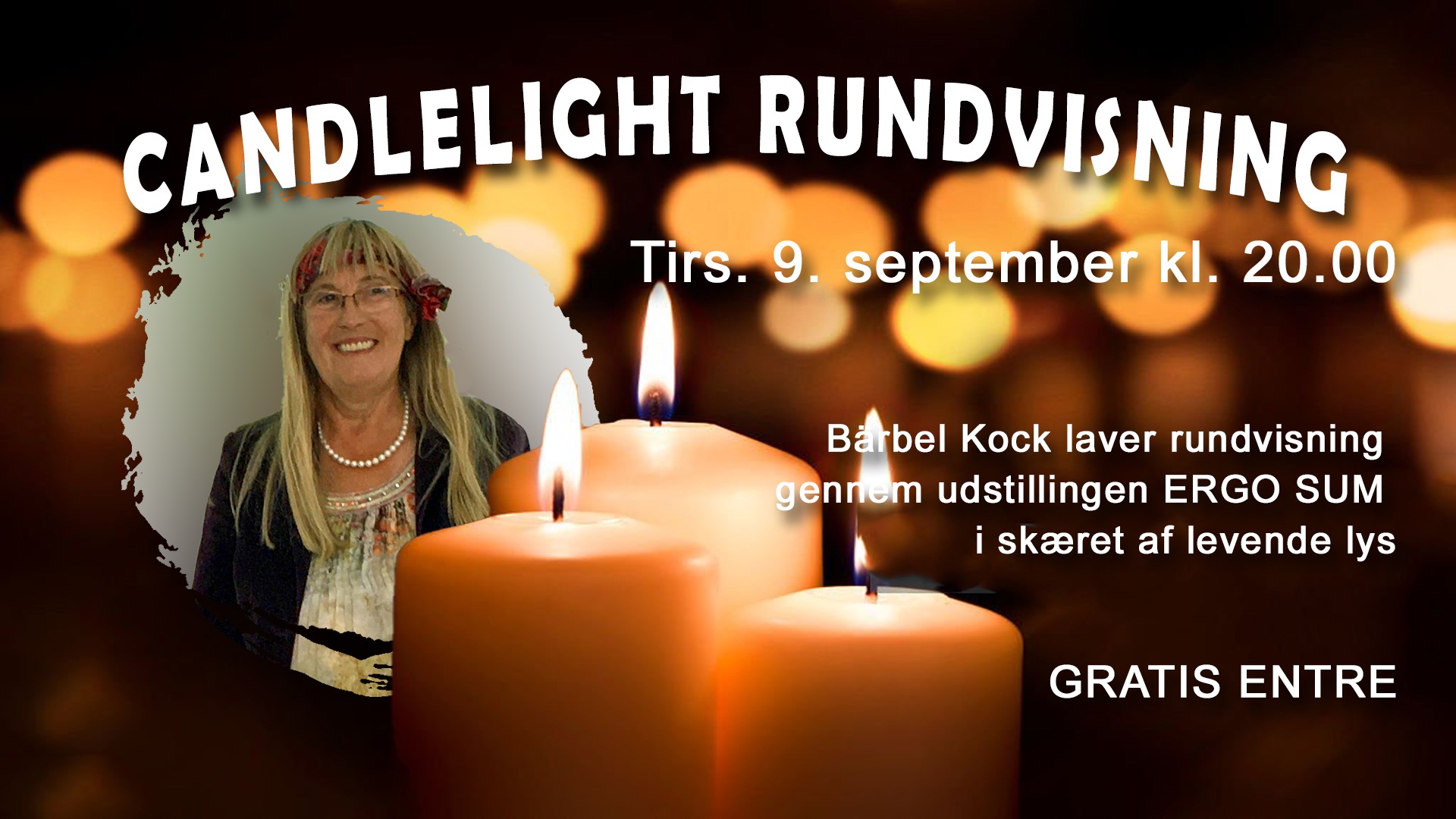 Candlelight-rundvisning med kunstneren Bärbel Kock