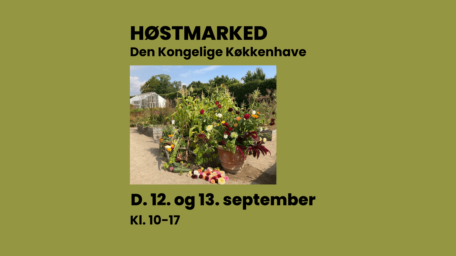 Høstmarked Den Kongelige Køkkenhave