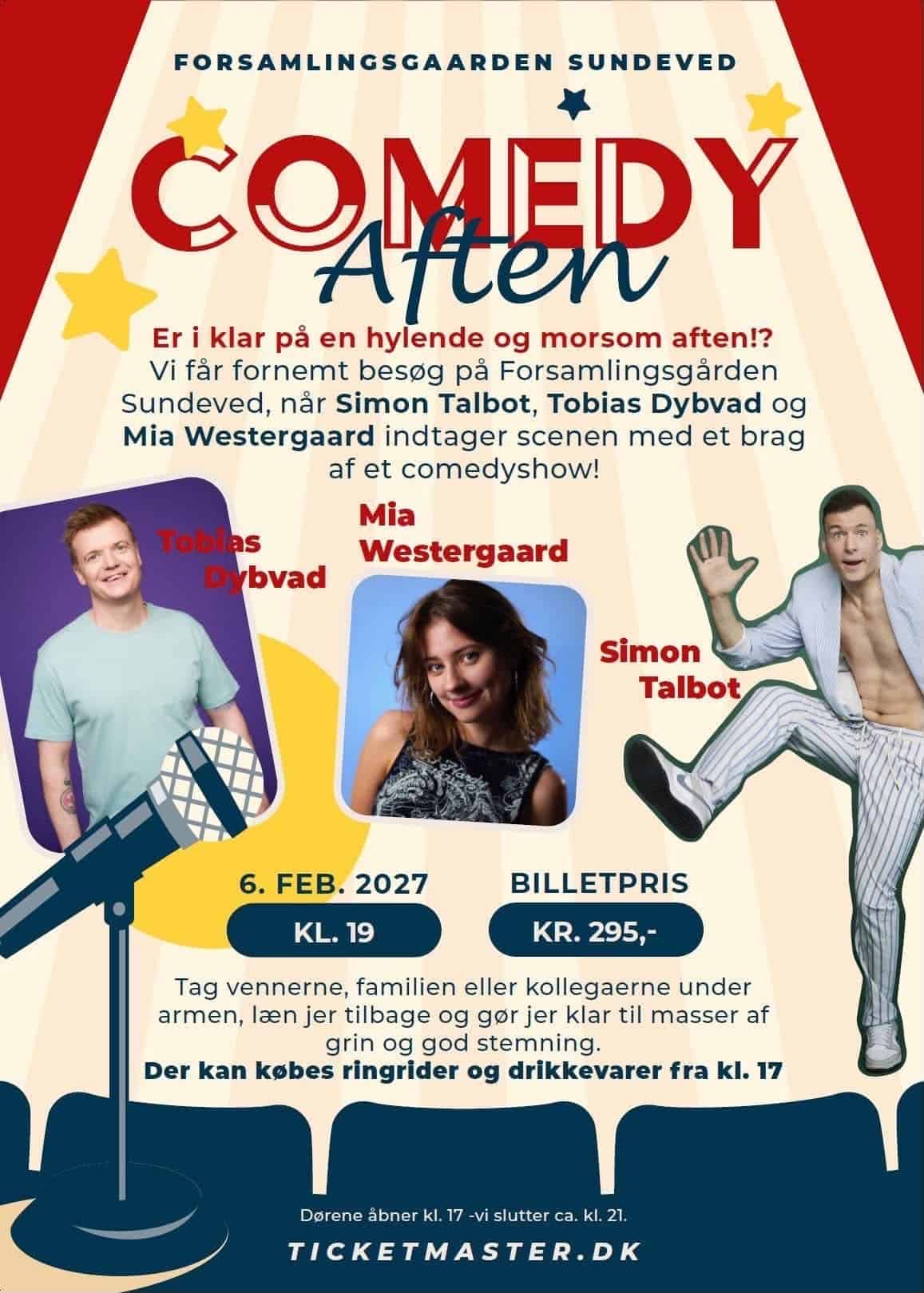 Comedy aften på Forsamlingsgaarden Sundeved