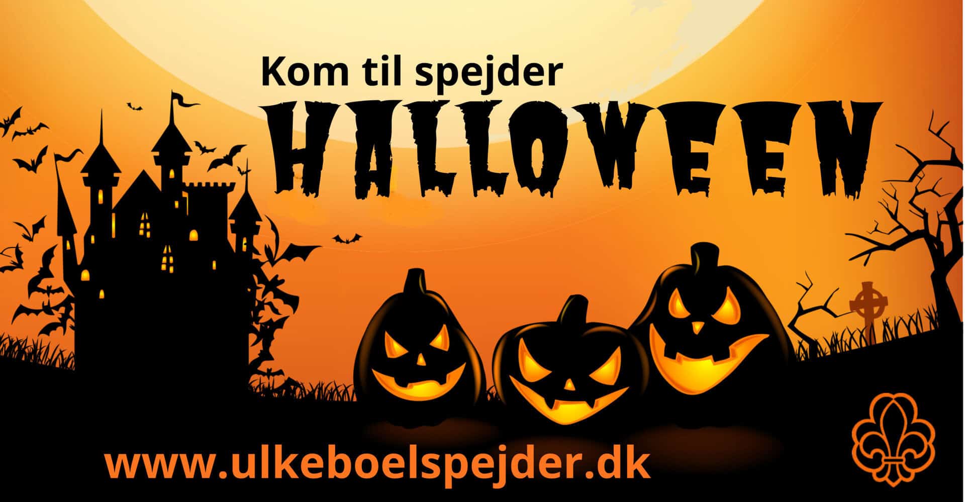 UlkebølSpejderne inviterer til (u)hyggelig Halloween i efterårsmørket 🎃